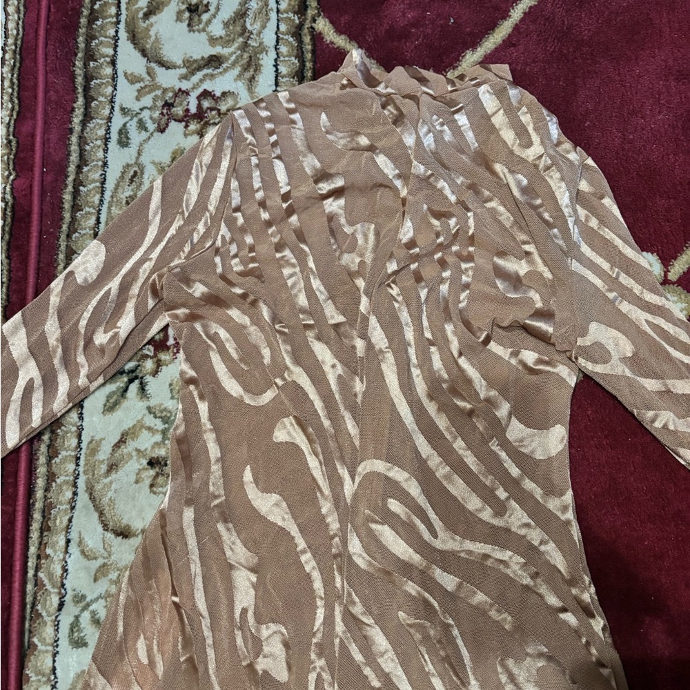 Zebra Print Long Sleeve BODYSUIT